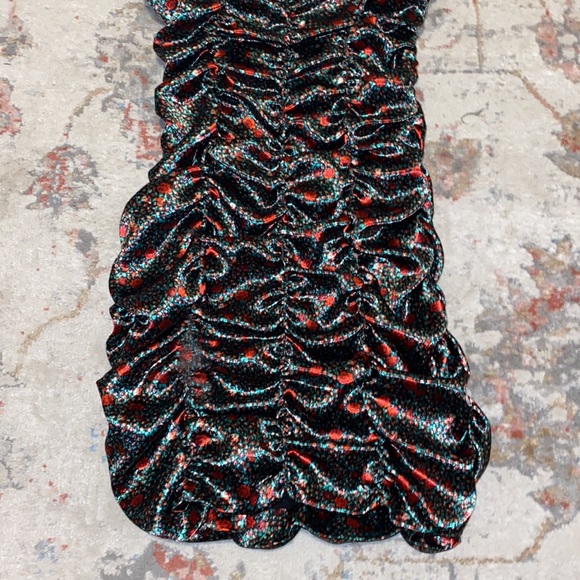 Urban Outfitters Iris Satin Ruched Dress - Picture 4 of 6